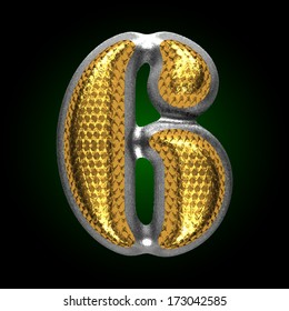 vector silver figure with gold