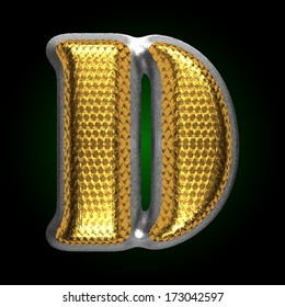 vector silver figure with gold