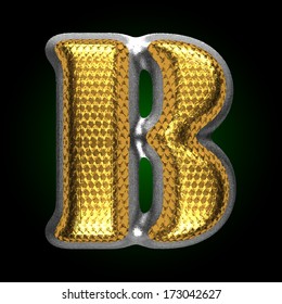 vector silver figure with gold
