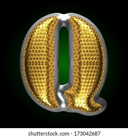 vector silver figure with gold