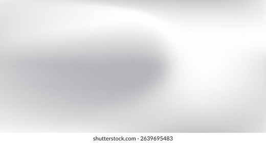 Vector silver foil abstract background with metal mirror texture. Chrome gradient surface with light like could modern abstract