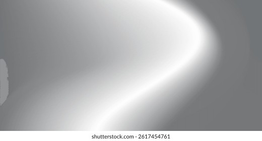 Vector silver foil background with metal mirror texture. Chrome gradient surface with light abstract simple modern