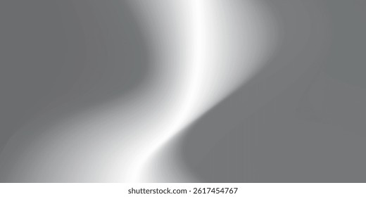 Vector silver foil background with metal mirror texture. Chrome gradient surface with light abstract simple