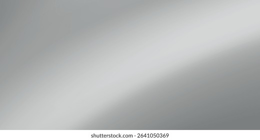 Vector silver foil background with metal mirror texture. Chrome gradient surface art abstact modern background