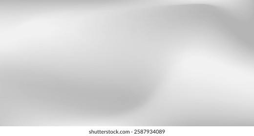 Vector silver foil with metal mirror texture. Chrome gradient surface with light gloss background abstract