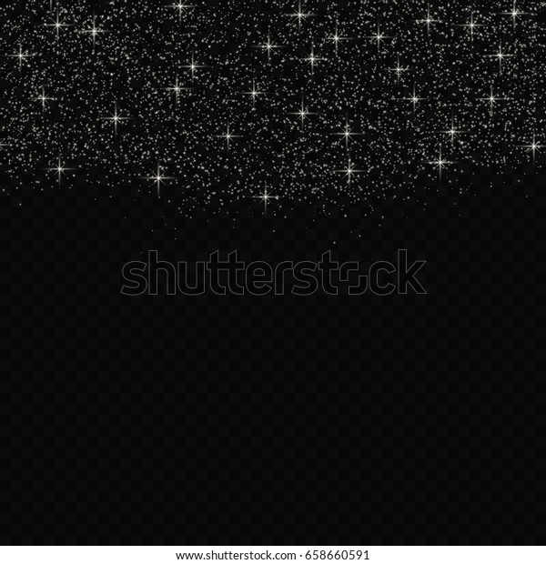 Vector Silver Glitter Confetti Pattern On Stock Vector Royalty Free