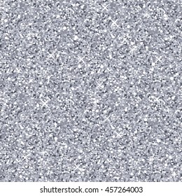 Vector Silver Glitter Texture, Seamless Pattern.