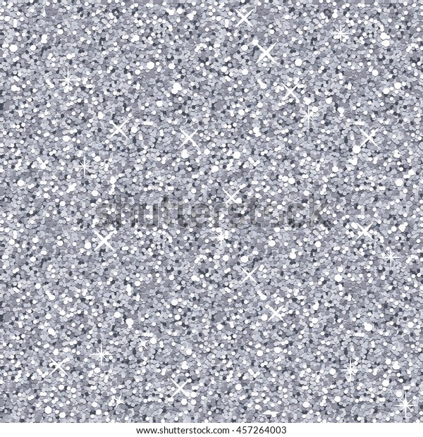 Vector Silver Glitter Texture Seamless Pattern Stock Vector (Royalty ...