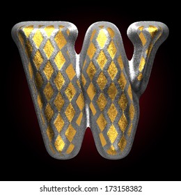 vector silver and golden figure