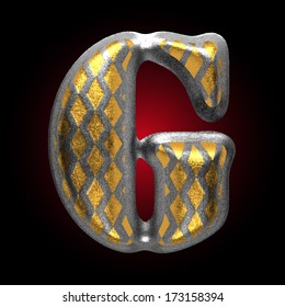 vector silver and golden figure