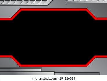 Vector : Silver metal abstract background