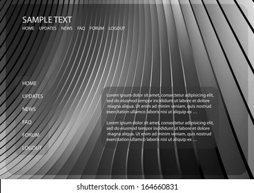 Vector silver  metal illustration web design background - Modern shiny silver vector background illustration 