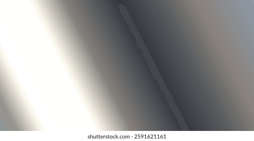 Vector silver shine foil texture gradient background. 3d realistic style design illustration of silver metallic gradient with diagonal stripe for banner background