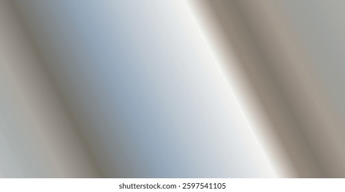 Vector silver shine metallic foil gradient background. 3d realistic style design illustration of silver texture gradient with diagonal stripe for banner background