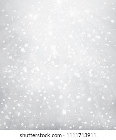 Vector silver, sparkle  background with rays,  lights and stars. 