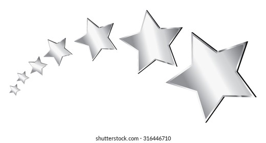 Vector Silver Stars