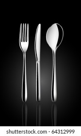 Vector Silver Tableware