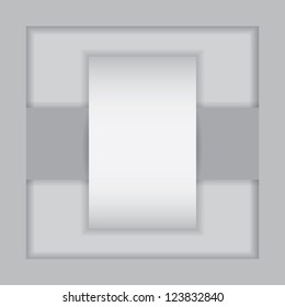 Vector silver website design template