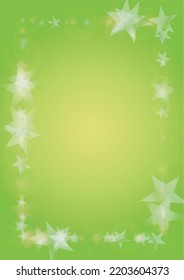 Vector Silver White Glowing Star Confetti Green Gradient Background  Bokeh Texture  Abstract Magic Starry Pattern  Glitter Shiny Particles Explosion  Summer Glowing Poster  Christmass Design 