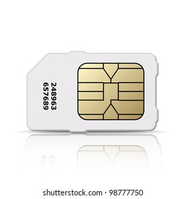 Vector sim card icon