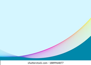 Vector simple abstract background - modern concept of paper art style. Cut paper style and line interpolate background. Wavy line and contour pattern background.