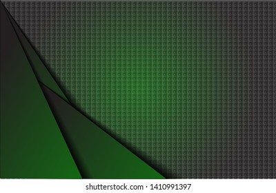 vector of simple abstract background template with modern design, green and black colors. Eps 10.