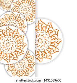 vector of simple abstract mandala background template with modern design, elegant and beauty with gradient colors, realistic background, eps 10.