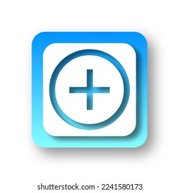 vector del icono de añadir círculo simple