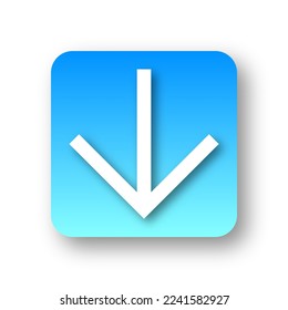vector of simple Arrow Downward icon