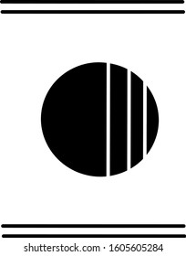 vector simple art nouveau abstract illustration of a black circle and lines for interior or poster