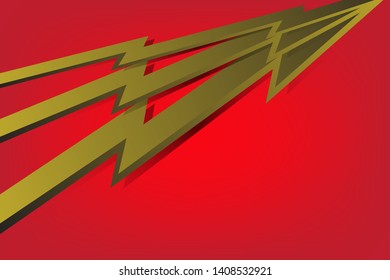 vector of simple background with modern design in gold and red colors. Eps 10.