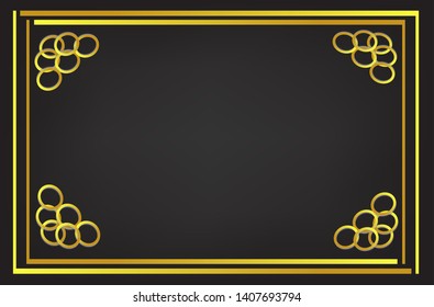 vector of simple background template with abstract motif and modern design in gold colors. Eps 10.