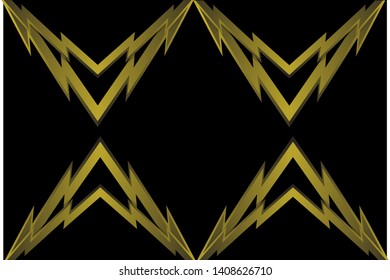vector of simple background template with modern design in gold and black colors. Eps 10.