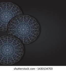 vector of simple background template with modern design, elegant and beauty with mandala style, dark colors, eps 10.