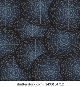 vector of simple background template with modern design, elegant and beauty with mandala style, dark colors, eps 10.