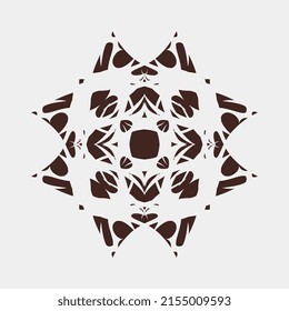 vector simple beautiful geometric mandala unique floral motif details for display