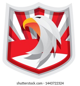 vector of simple bird head symbols