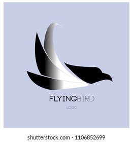 Vector simple bird illustration for logo and symbol. 