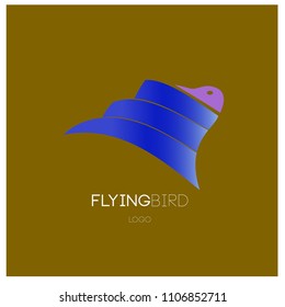 Vector simple bird illustration for logo and symbol. 