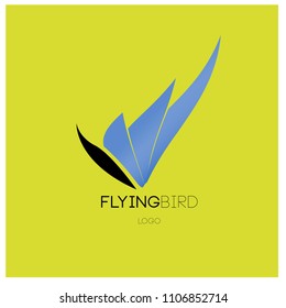 Vector simple bird illustration for logo and symbol. 