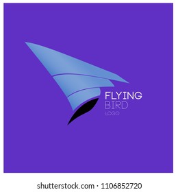 Vector simple bird illustration for logo and symbol. 