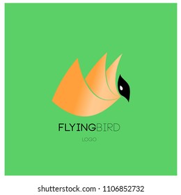 Vector simple bird illustration for logo and symbol. 