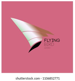 Vector simple bird illustration for logo and symbol. 