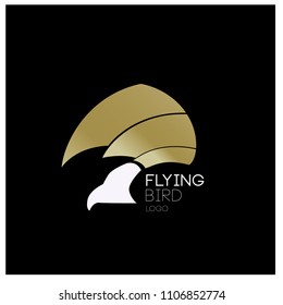 Vector simple bird illustration for logo and symbol. 
