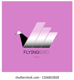 Vector simple bird illustration for logo and symbol. 