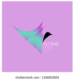 Vector simple bird illustration for logo and symbol. 