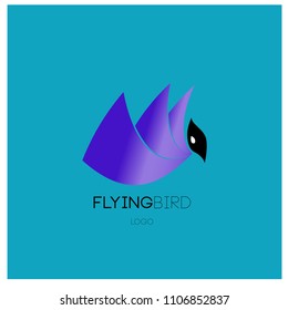 Vector simple bird illustration for logo and symbol. 