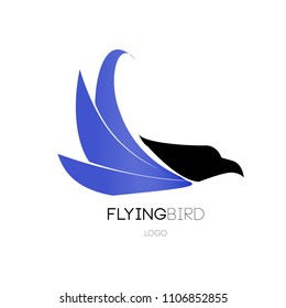 Vector simple bird illustration for logo and symbol. 
