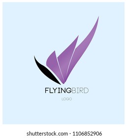Vector simple bird illustration for logo and symbol. 