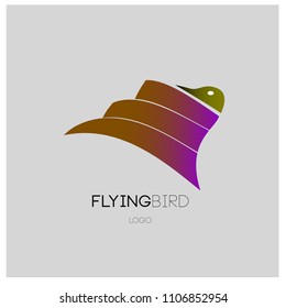 Vector simple bird illustration for logo and symbol. 